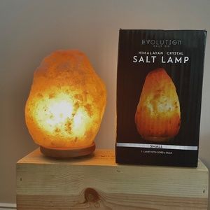 Himalayan Crystal Salt Lamp - Orange Glow
